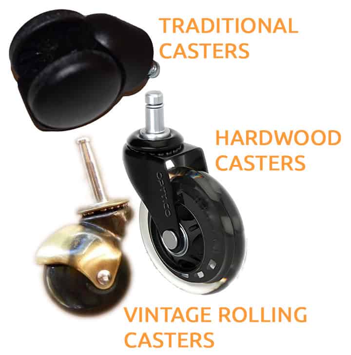 3 Types Of Office Chair Wheels What S, Are Office Chair Casters Interchangeable