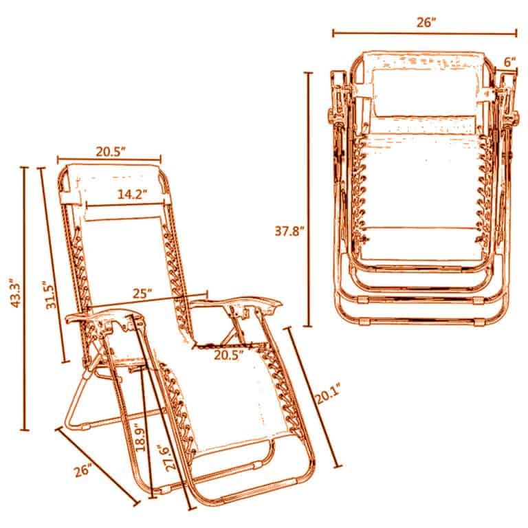 Zero Gravity Chair Specs.